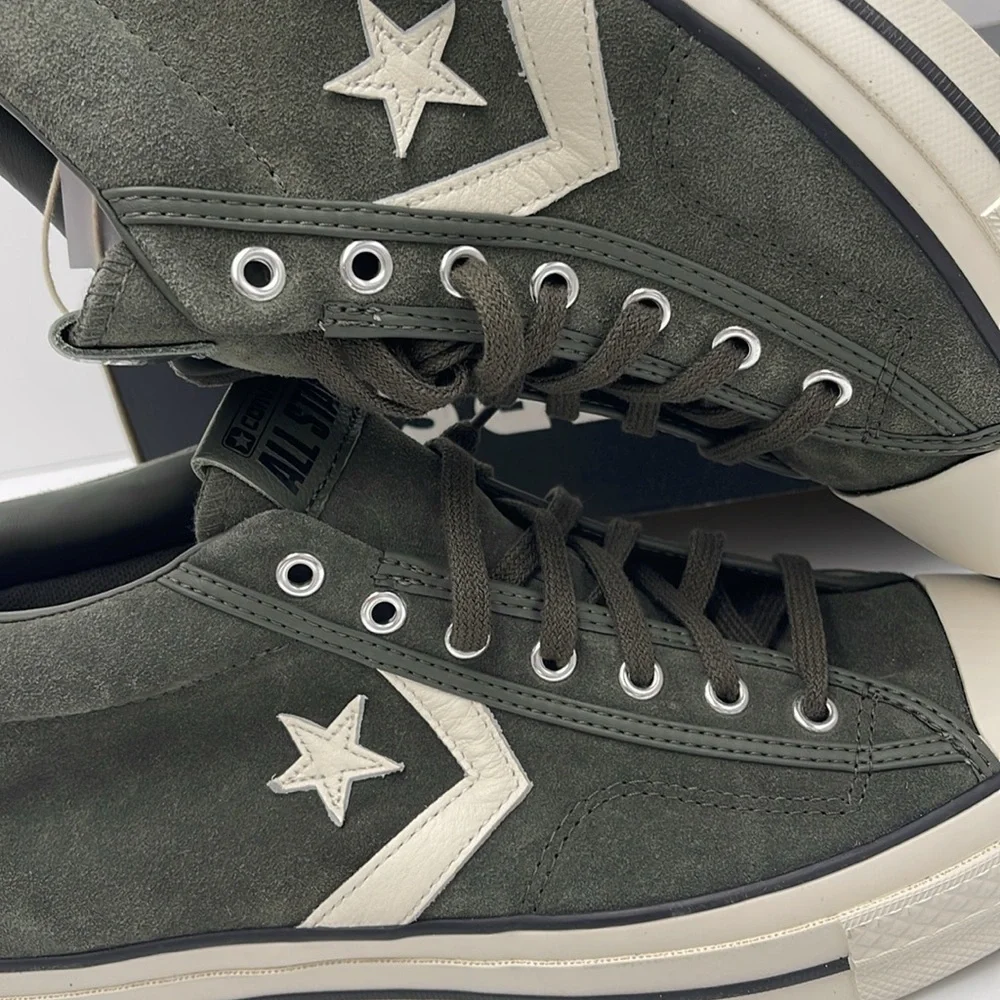Converse Men's Black High-Top Sneakers A09463C
STAR PLAYER 76 MID CAVE GREEN - Picture 14 of 16